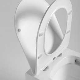 Унитаз подвесной Piatti VT1-11S, цвет белый, ультратонкое soft-close сиденье