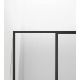 Душевой уголок Slim 8mm VSR-4SLP9012CLB, 1200*900, черный, стекло прозрачное