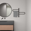 Полотенцесушитель электрический Vincea VTD-1R1CBE 44x60, черный, таймер