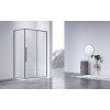 Душевой уголок Slim-N VSR-4SN9011CLGM, 1100*900, вороненая сталь, стекло прозрачное