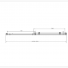 Душевая дверь Como-N VDS-4CN150CLB, 1500, черный, стекло прозрачное