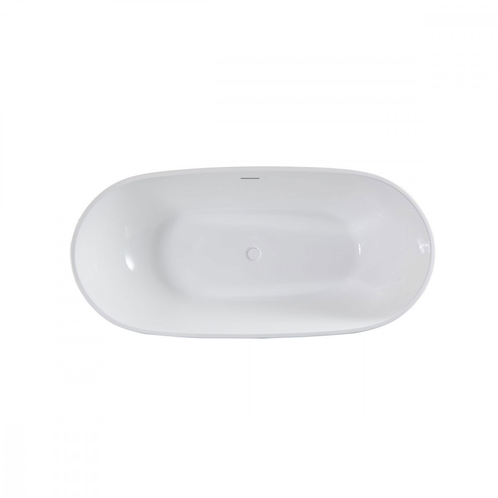 Ванна акриловая Vincea VBT-408-1700 1700*815*580, цвет белый, щелевой перелив