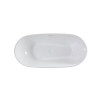 Ванна акриловая Vincea VBT-408-1700 1700*815*580, цвет белый, щелевой перелив