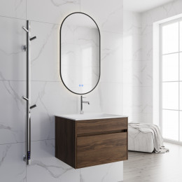 База под раковину Chiara 600 подвесная, 1 выкатной ящик soft-close, C.Oak