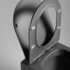 Унитаз подвесной Piatti VT1-11SMA, цвет антрацит матовый, ультратонкое soft-close сиденье