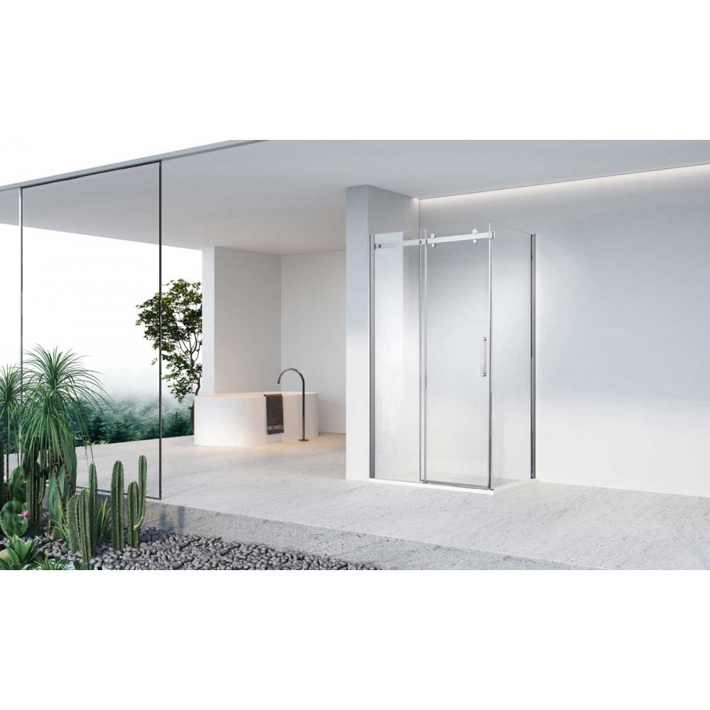 Душевой уголок Como-N VSR-4CN8012CL, 1200*800, хром, стекло прозрачное