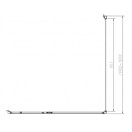 Душевой уголок Slim-N VSR-4SNP1012CL, 1200*1000, хром, стекло прозрачное