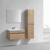 База под раковину Chiara 800 подвесная, 1 выкатной ящик soft-close, N.Oak