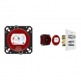 Встраиваемый смеситель для душа VSCV-321T-MCH двухфункциональный, термостатический, хром