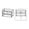 База под раковину Gio 800 подвесная, 2 выкатных ящика soft-close, R.Oak