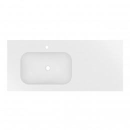 Раковина Elise VCB-4EL120MW-L, Corian левая, цвет белый матовый