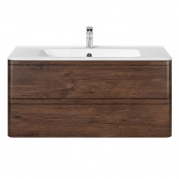 База под раковину Vico 1000 подвесная, 2 выкатных ящика soft close, R.Wood