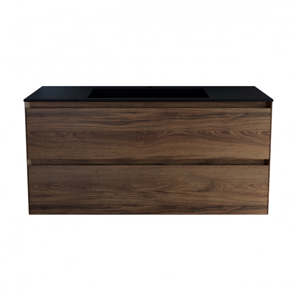 База под раковину Luka 1000 подвесная, 2 выкатных ящика soft-close, C.Oak