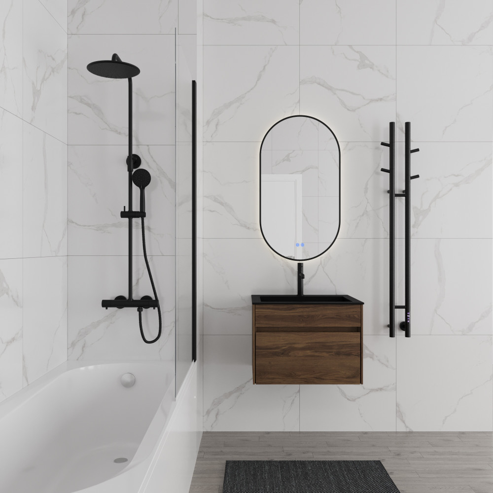 Ванна акриловая Vincea VBT-2B170-FR с каркасом 1700*700*480, пристенная, цвет белый