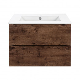 База под керамическую раковину Mia 600 подвесная, 2 выкатных ящика soft close, R.Wood