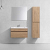 База под раковину Chiara 800 подвесная, 1 выкатной ящик soft-close, N.Oak