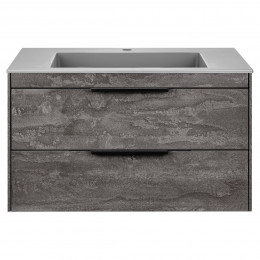 База под раковину Chiara 2D 800 подвесная, 2 выкатных ящика soft-close, G.Stone