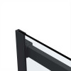 Душевая дверь Como Soft VDS-1CS110CLB, 1100, черный, стекло прозрачное