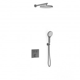 Душевой комплект VSFW-4212GM встраиваемый, двухрежимный, вороненая сталь