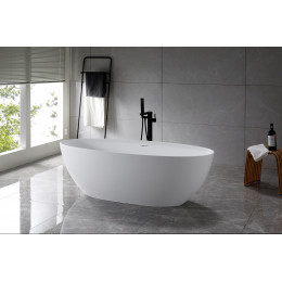 Ванна из искусственного камня Vincea VBT-4S01MW, 1700*760*560, белый мат., слив-перелив в комплекте