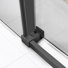 Душевой уголок Slim Soft VSR-1SS8012CLGM, 1200*800, вороненая сталь, стекло прозрачное