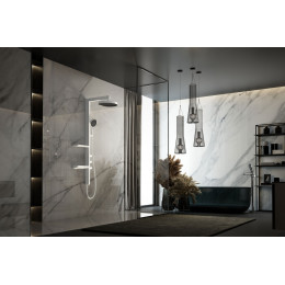 Душевая стойка Inspire VSFS-3I11W с изливом, 30см верх душ, белый