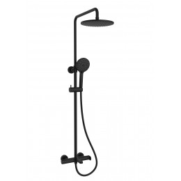 Душевая стойка Rondo VSFS-1R1MB с изливом, черный матовый