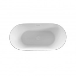 Ванна акриловая Vincea VBT-426-1700MW 1700*800*580, белый мат., щелевой перелив, слив белый