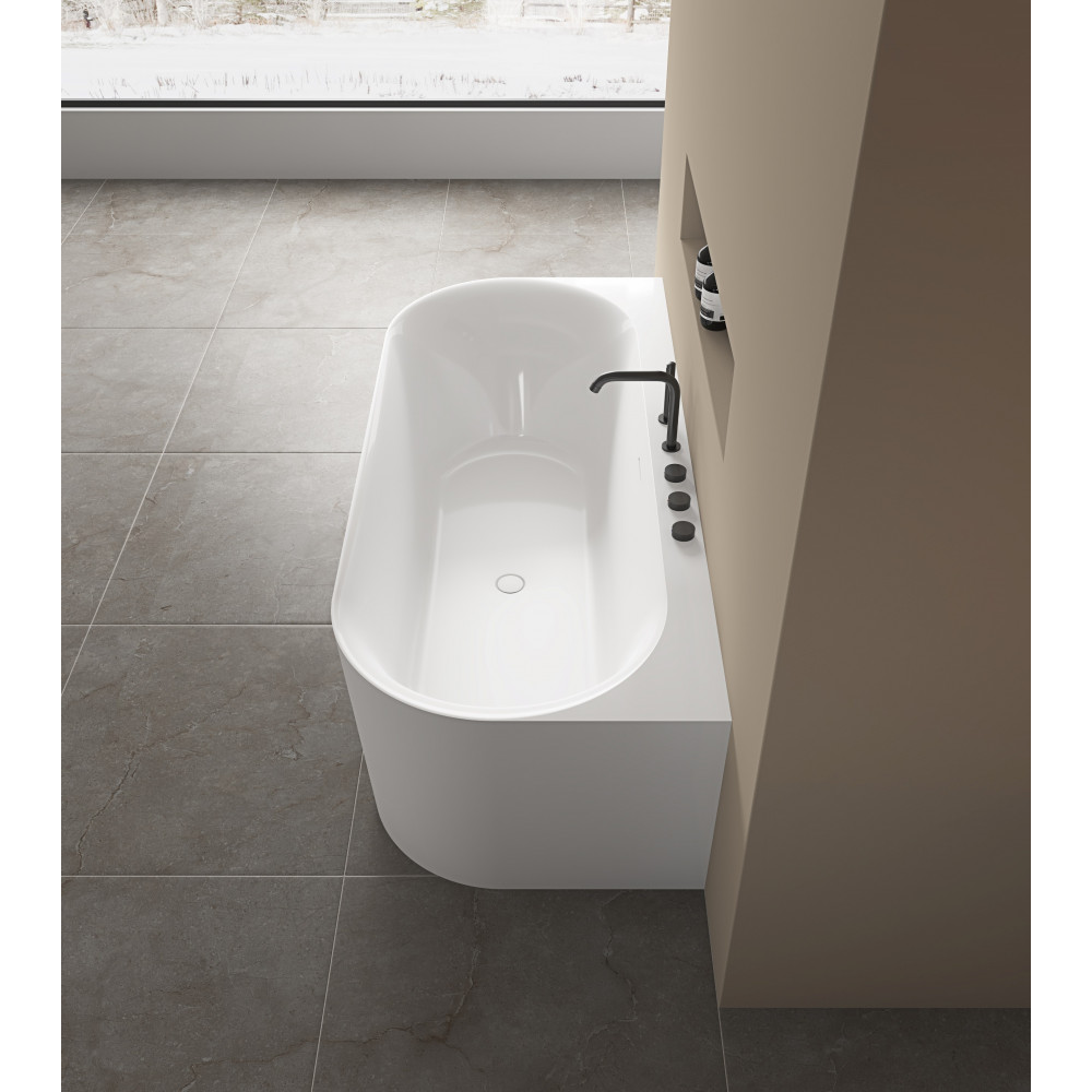 Ванна акриловая Vincea VBT-703-1800, 1800*800*585, цвет белый, щелевой перелив, слив белый