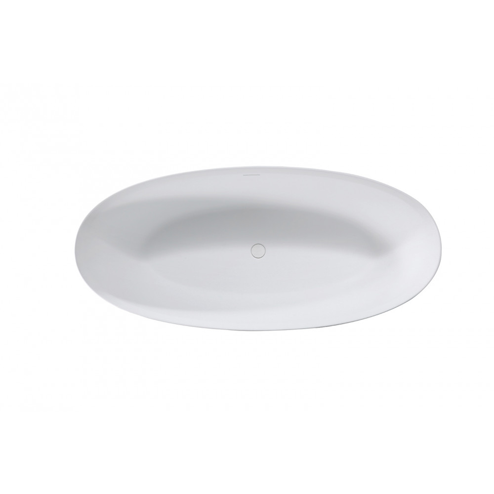 Ванна из искусственного камня Vincea VBT-4S01MW, 1700*760*560, белый мат., слив-перелив в комплекте