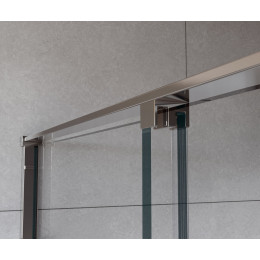Душевой уголок Arno VSR-1A8014CL, 1400*800, хром, стекло прозрачное
