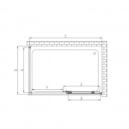 Душевой уголок Soft VSR-3SO9013CL, 1300*900, хром, стекло прозрачное