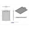 Поддон для душа из искусственного камня VST-4SRL9012A, 900*1200*25, антрацит