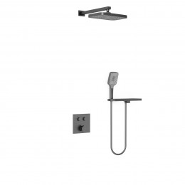 Душевой комплект VSFW-4211RGM встраиваемый, двухрежимный, вороненая сталь