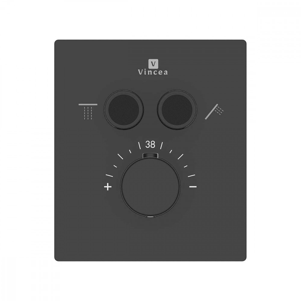 Душевой комплект Inspire VSFW-3I21MT5MB встраиваемый, термостат, двухрежимный, черный