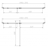 Душевой уголок Slim-N VSR-4SNP9010CLB, 1000*900, черный, стекло прозрачное