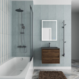 Ванна акриловая Vincea VBT-2S170-FR с каркасом 1700*750*440, пристенная, цвет белый