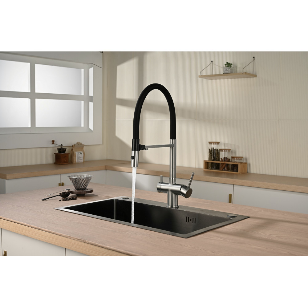Смеситель для кухни Vincea VKF-120CH, хром