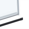 Душевая дверь Como Soft VDS-1CS110CLB, 1100, черный, стекло прозрачное