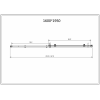 Душевая дверь Como-N VDS-4CN160CLB, 1600, черный, стекло прозрачное