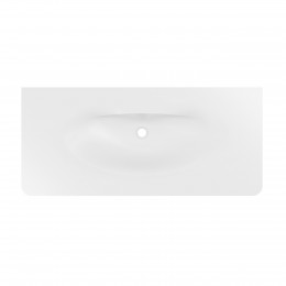 Раковина Caprise VCB-4CA120MWG, Corian, цвет белый матовый + серый матовый