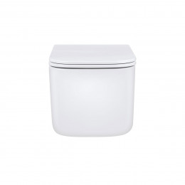 Унитаз подвесной Ultra VT1-32 безободковый, цвет белый, ультратонкое soft-close сиденье