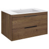 База под раковину Chiara 2D 800 подвесная, 2 выкатных ящика soft-close, T.Oak