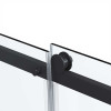 Душевая дверь Como Soft VDS-1CS110CLB, 1100, черный, стекло прозрачное