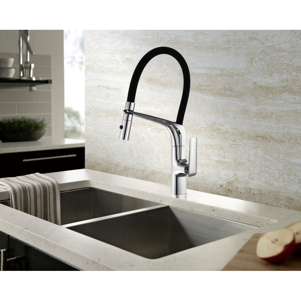 Смеситель для кухни Vincea VKF-115CH, хром