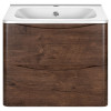 База под раковину Paola 600 подвесная, 2 выкатных ящика soft close, R.Wood