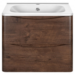 База под раковину Paola 600 подвесная, 2 выкатных ящика soft close, R.Wood