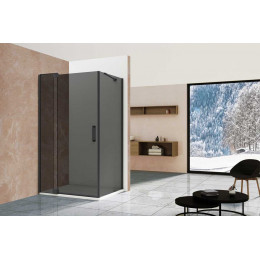 Душевой уголок Extra VSR-1E809090CGB 800/900*900, черный, стекло тонированное
