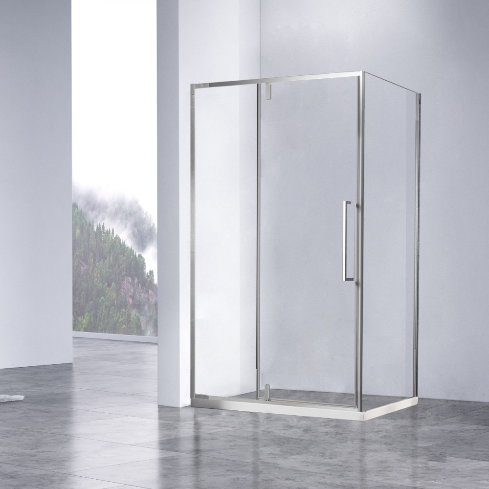 Душевой уголок Slim-N VSR-4SNP1010CL, 1000*1000, хром, стекло прозрачное