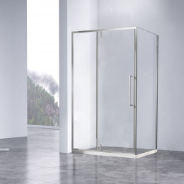 Душевой уголок Slim-N VSR-4SNP1010CL, 1000*1000, хром, стекло прозрачное